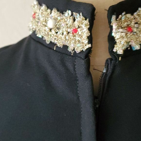 Amazing vintage 60s MOD holiday cocktail dress size  11 - Picture 6 of 10